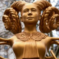 featured image NY Elevates ‘Horned’ Statue Paying Homage to RBG and Abortion – Critics Say It Looks ‘Satanic’