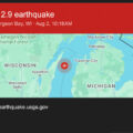 featured image ¿Extraño terremoto el viernes bajo el lago Michigan sentido en Wisconsin?